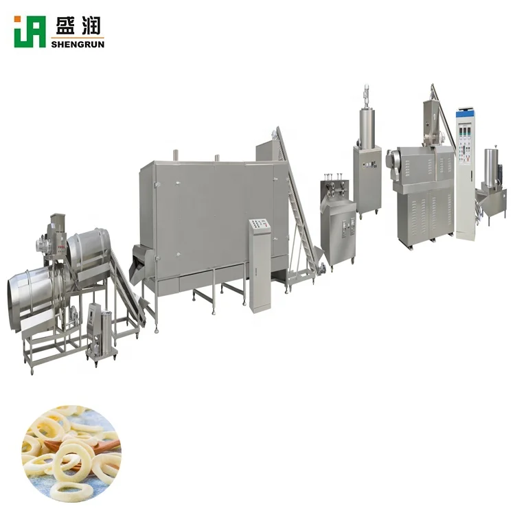 Cheese ball puff snacks food making extrusion machinery equipment