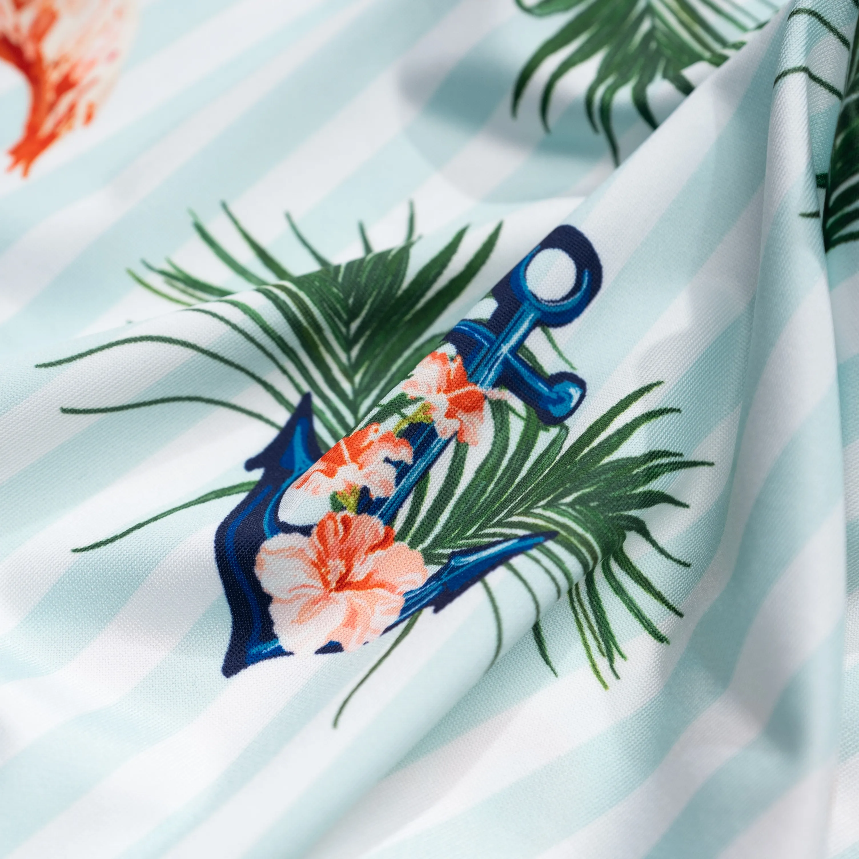 Wholesale Spandex Polyester Floral Printed Stretch Fabrics Breathable Dresses Skirts Fabric