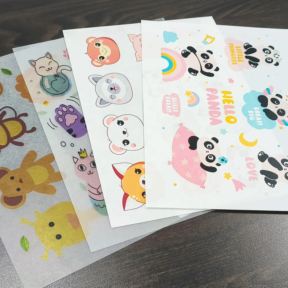 Wrap Pvc Transfer Colorful Sheets Shrink Pet Printable Heat Film Inkjet White Peintable Plastic Shrink Film Transfer Paper