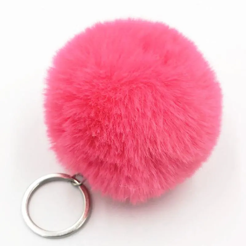 Wholesale BT21 Plush Puff Balls Faux Puff Balls Keychains