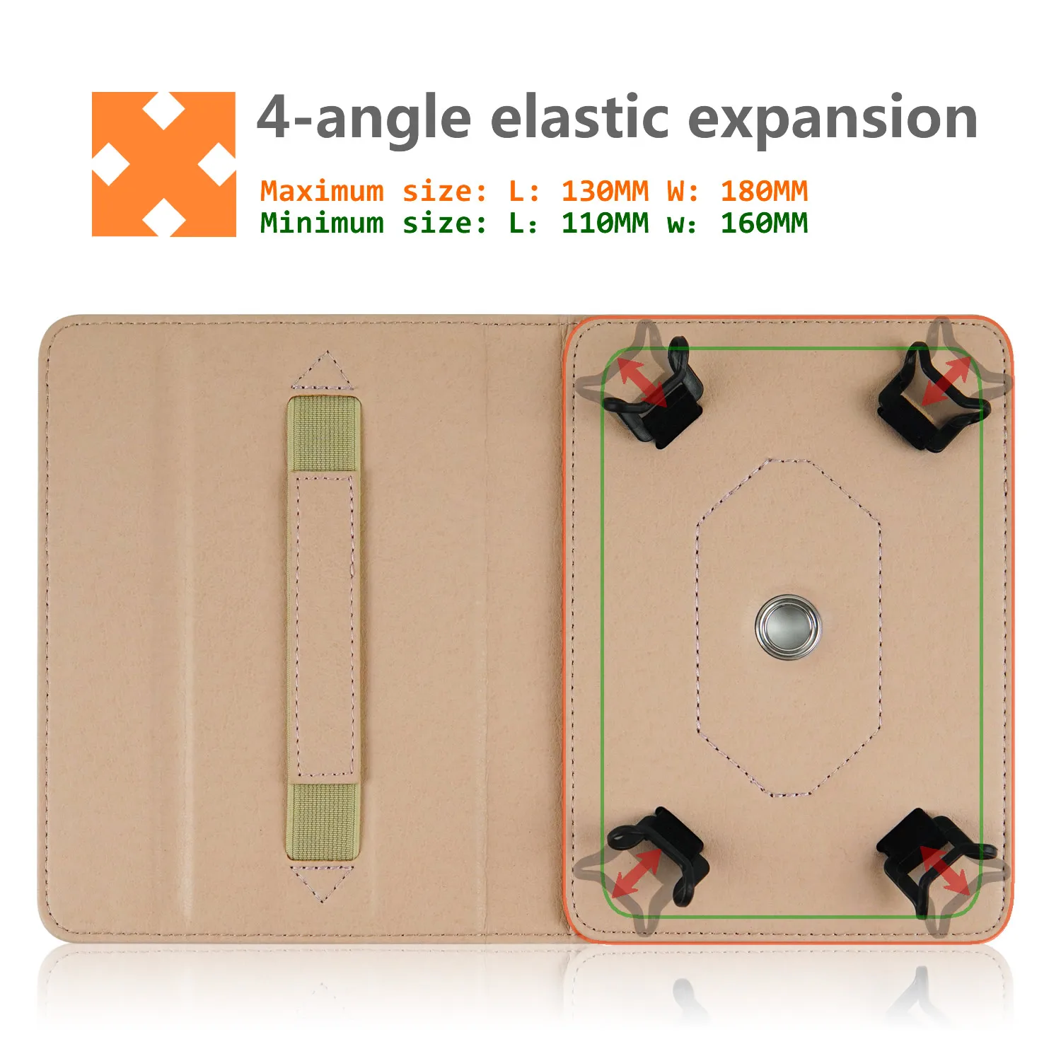 6/6.8 Inch Universal Case for kobo/ Pocketbook /kindle/sony e-book  Reader Rotating 360 Degree Protective Cover