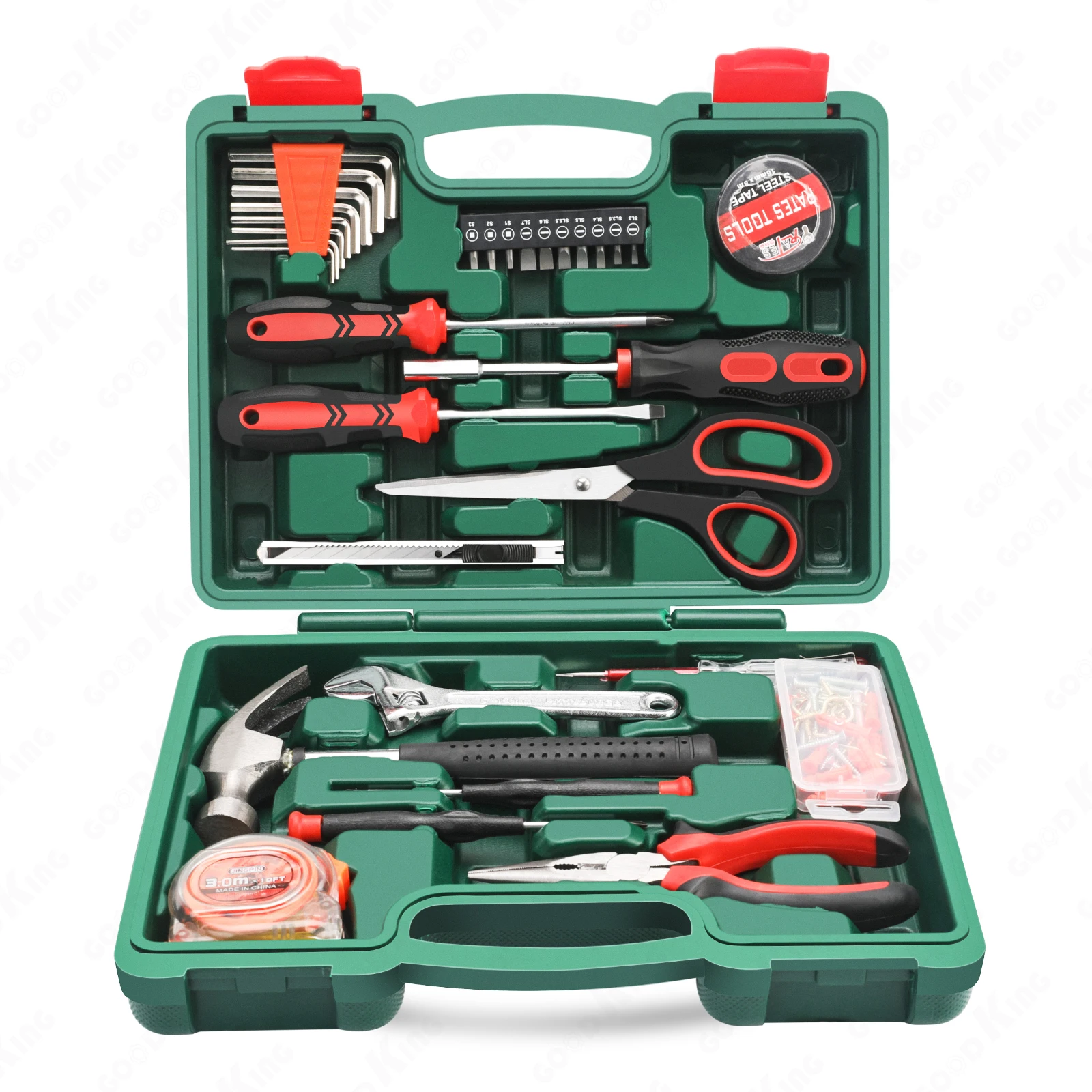 Srunv 32 Pcs Hand Tools Sets for Mechanics with Tool Box Household Mini Tool Kit