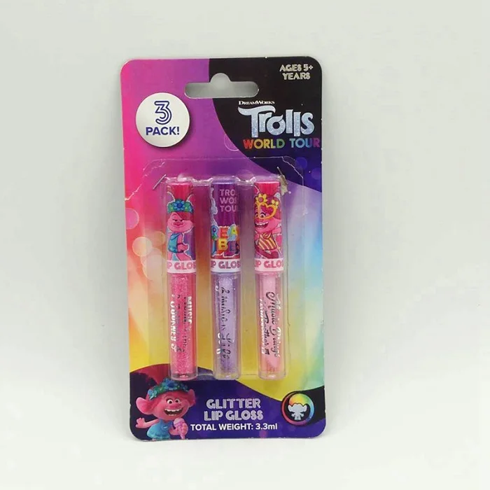 
Popular Lip gloss 3pk with bakcing card 