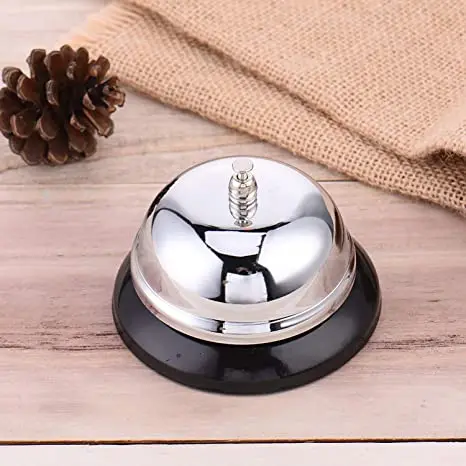Wholesale Stainless steel Kitchen Restaurant Service Bell Desk Bell Restaurant Kitchen Call Meal Bell