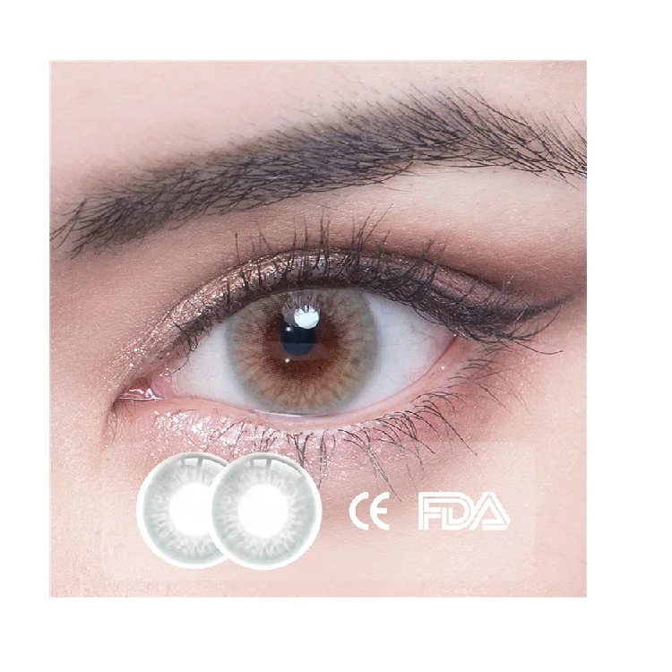 Best Selling New Looking 1 Year Contact Lenses Cosmetic Available Gray Contact Lenses