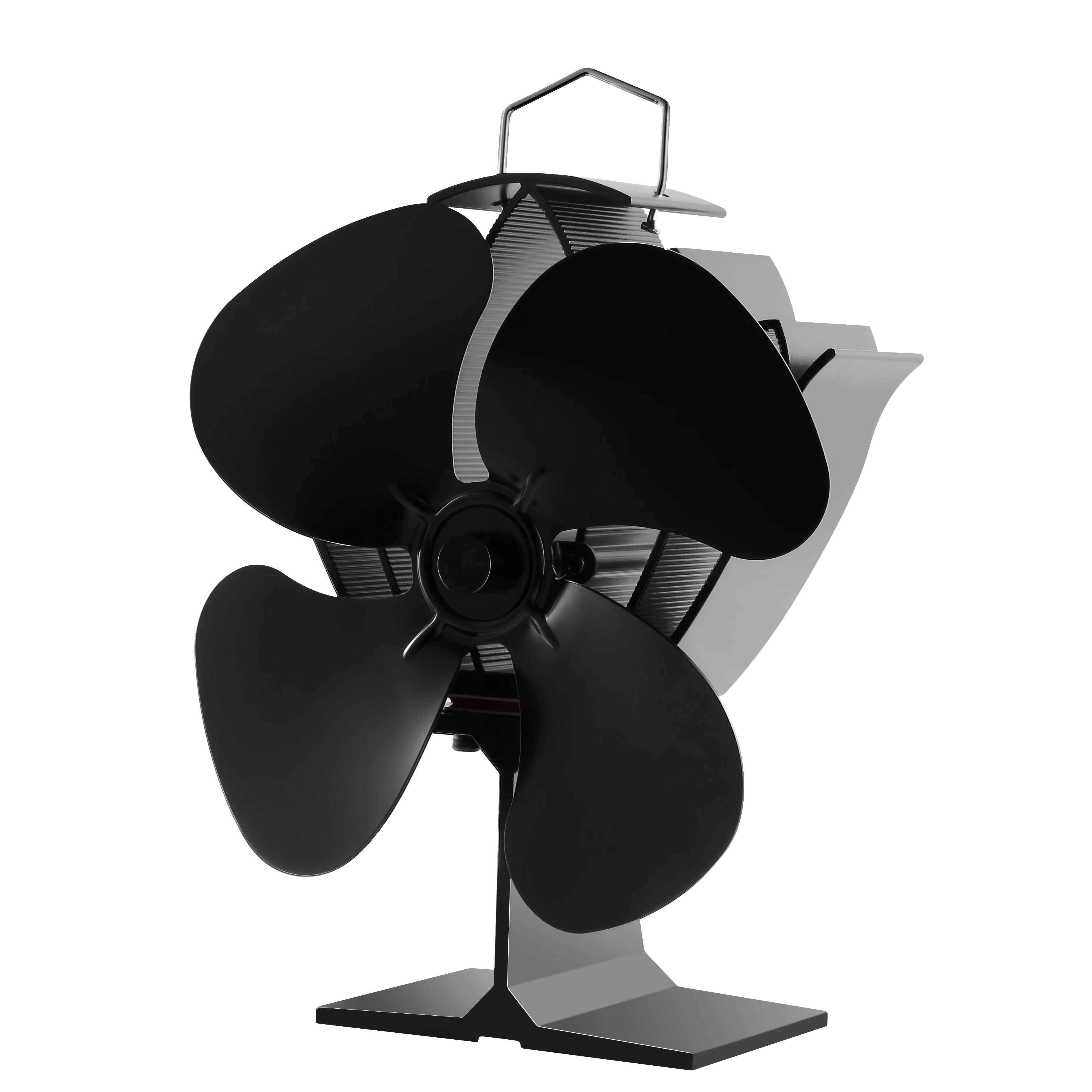 
Sunnily OEM patent high airflow quiet working Heat Powered Eco friendly wood stove fan Log Burner 4 Blades 