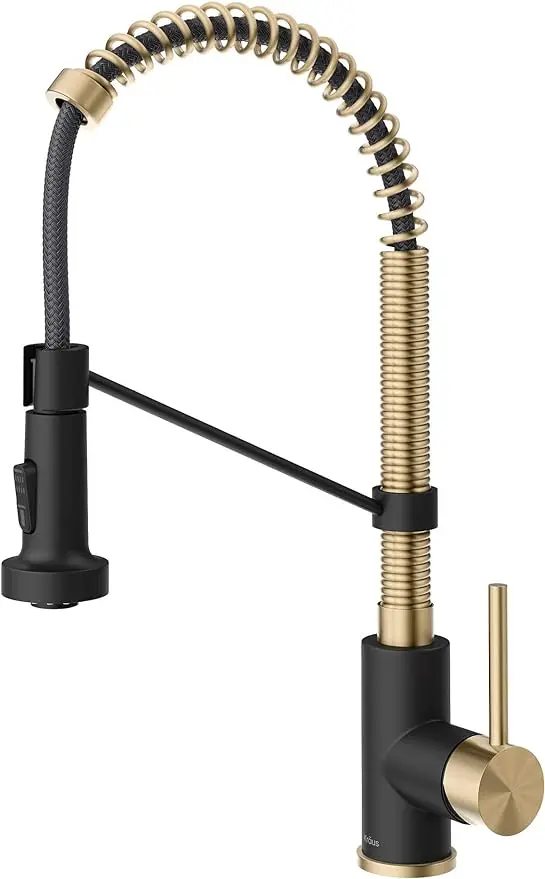 Single Handle Commercial Style Pull-Down Kitchen Faucet with Dual Function Sprayer