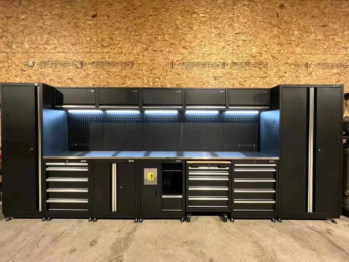 Metal Steel Durable Odm Powder Coated Tool Cabinets Storage Garage Workbench