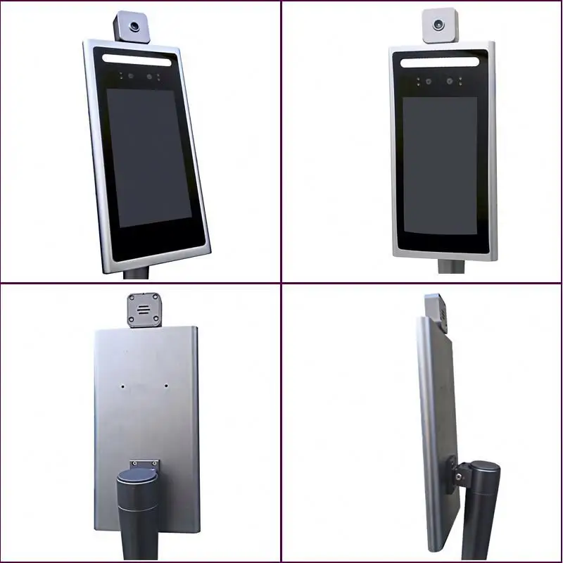 
LEEKGOTECH 7inch TCP IP WIFI Live face recognition thermometer Camera with Web Server Management Software 