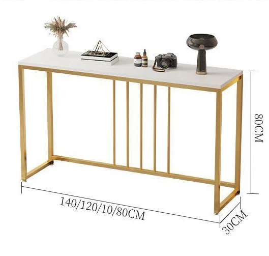 small elegant metal hallway gold marble console tables table modern living room furniture for command center minimalist 1piece