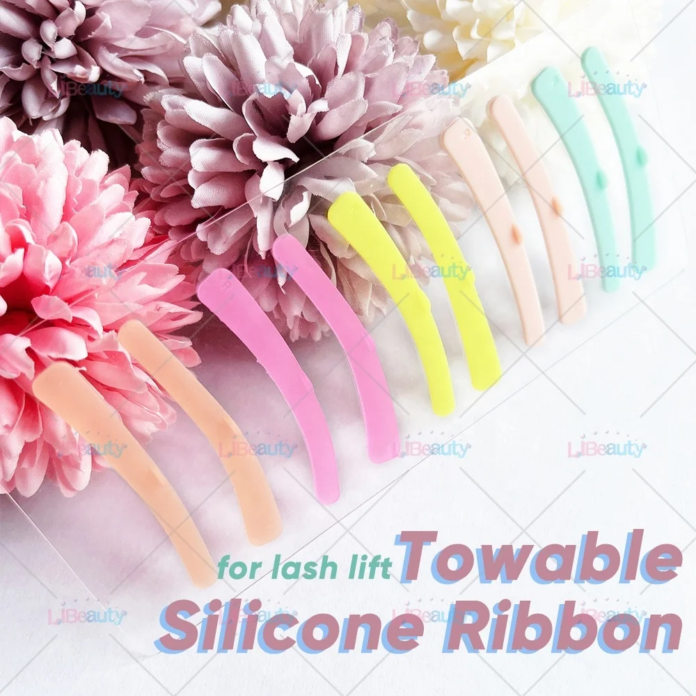 Wholesale price flexible lash lift silicone ribbon reusable lash lifting shield covers with logo