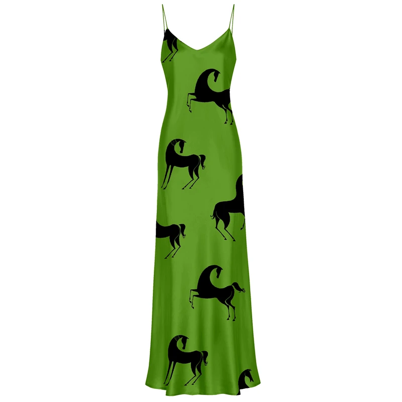 Wholesale casual dresses women sleeveless maxi satin dress