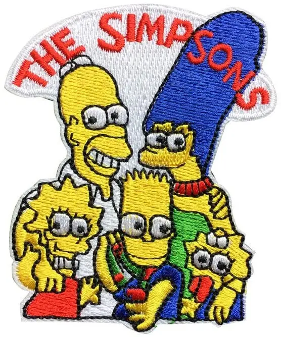 Anime manga Simpson Cartoon Patches Jackets Designer Iron On Patches For Clothes