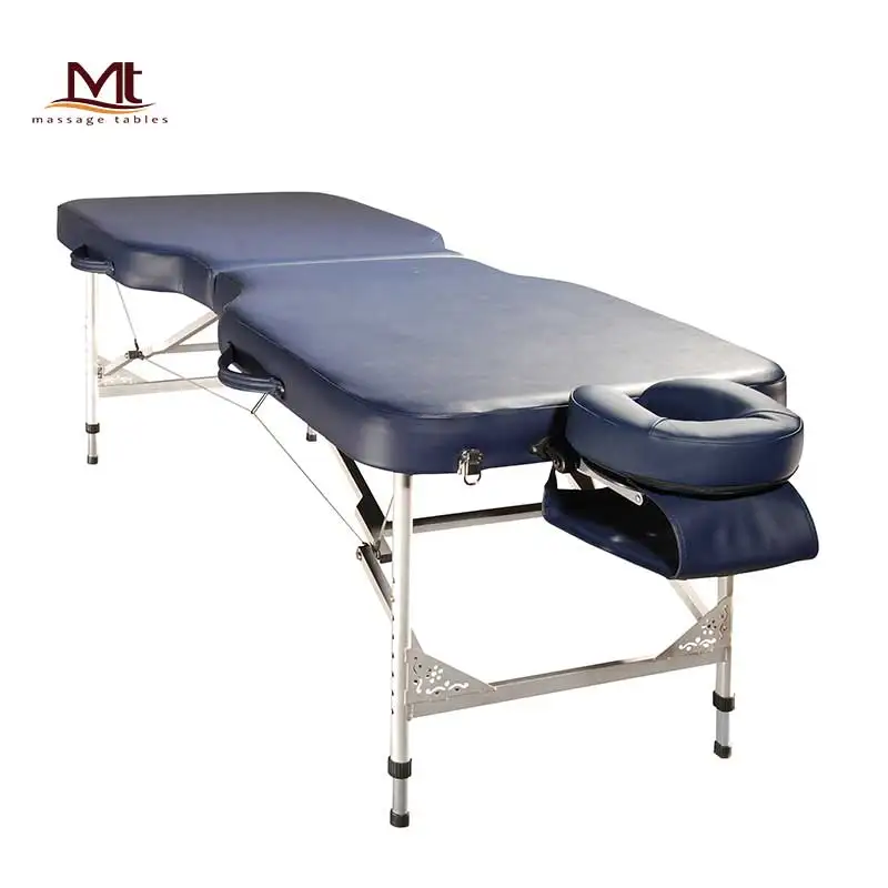 Mt Vigor-Atlanta Factory Direct Height Adjust Aluminum Steel Luxury Lightweight Bed Massage Spa Bed Folding Tattoo Table