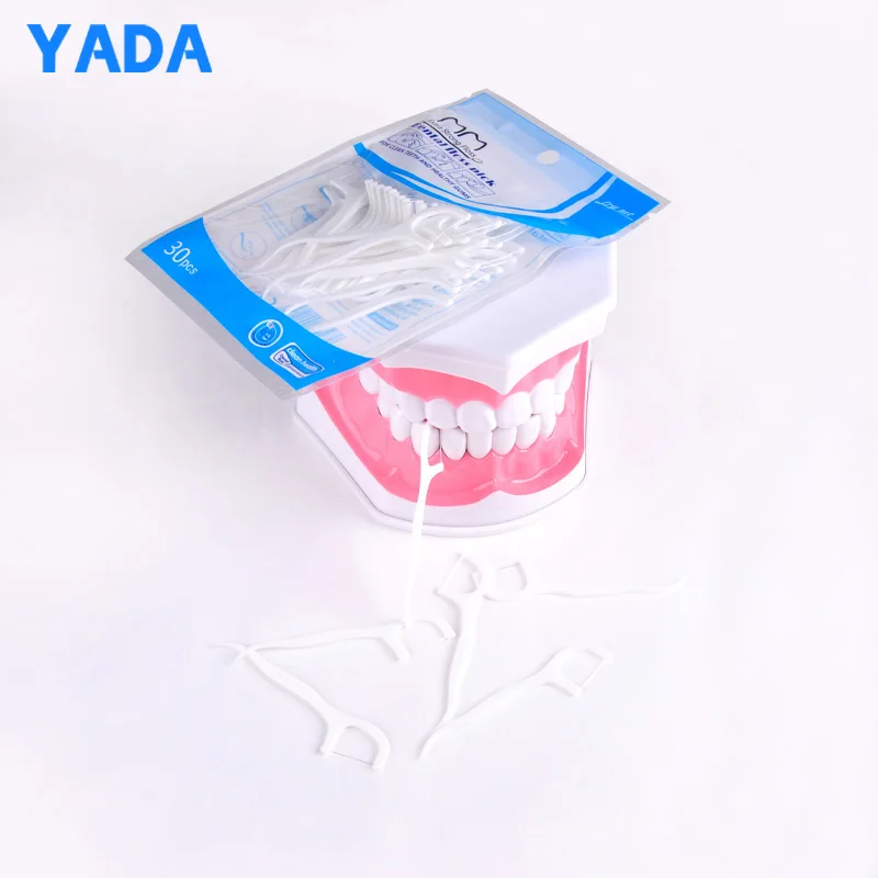 Bulk Eco Friendly Bamboo Charcoal Reusable Vegan Plastic Toothpick Dental Floss Picks Flosser