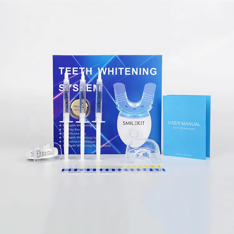 Oral Care Dental Bleaching System Whitening Lamp Bright White Smiles Teeth Whitening Kit with Own Logo