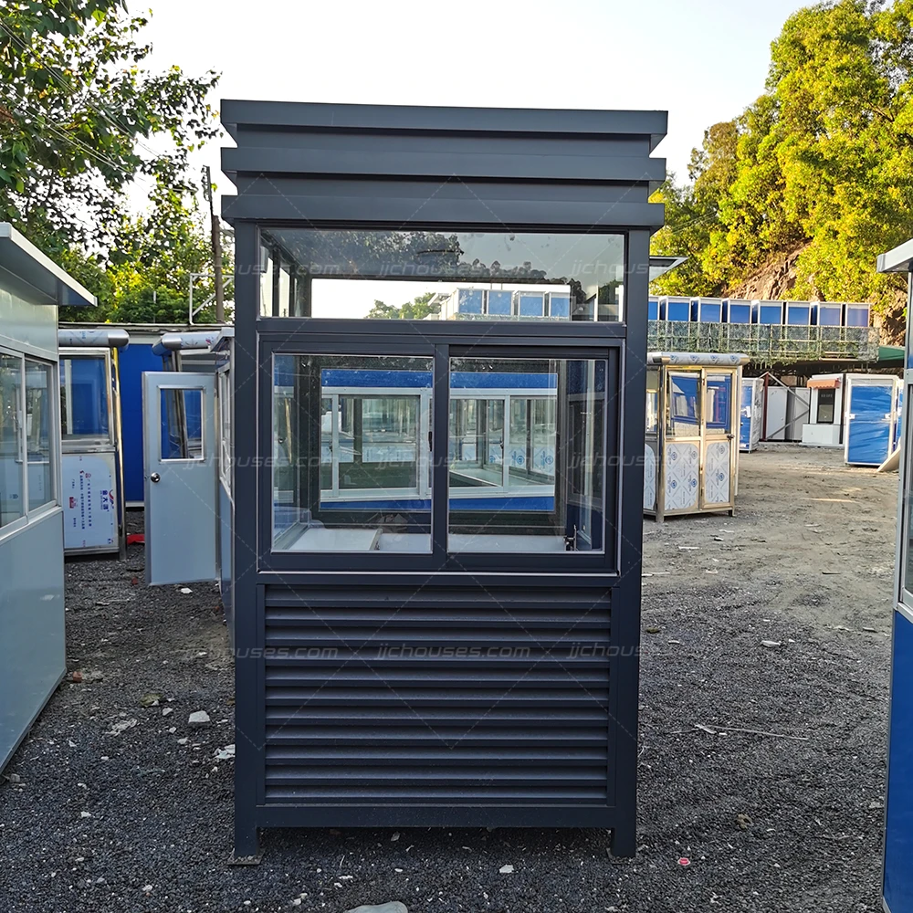fully equipped smart movable longtime life-span prefabricated portable sentry parking lot toll luxury security guard booth