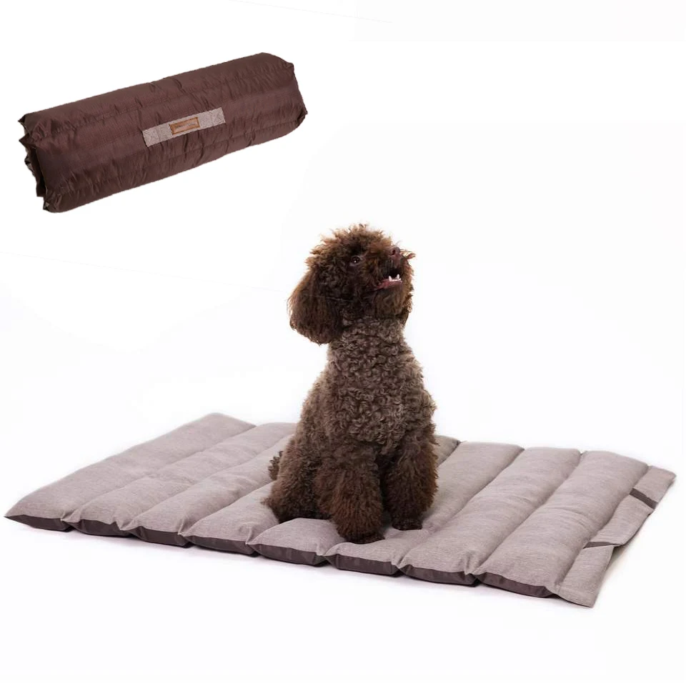Factory Wholesale Summer Cooling Foldable Play Roll Up Dog Travel Pad Waterproof Septum Pet Outdoor Portable Pet Bed Mat