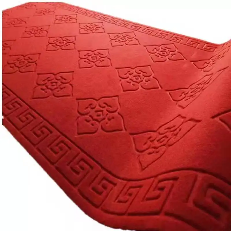 
Factory Manufactured Antislip Carpet Entry Custom Shoe Cleaning Dustproof Embossed four-leaf clover Doormat 