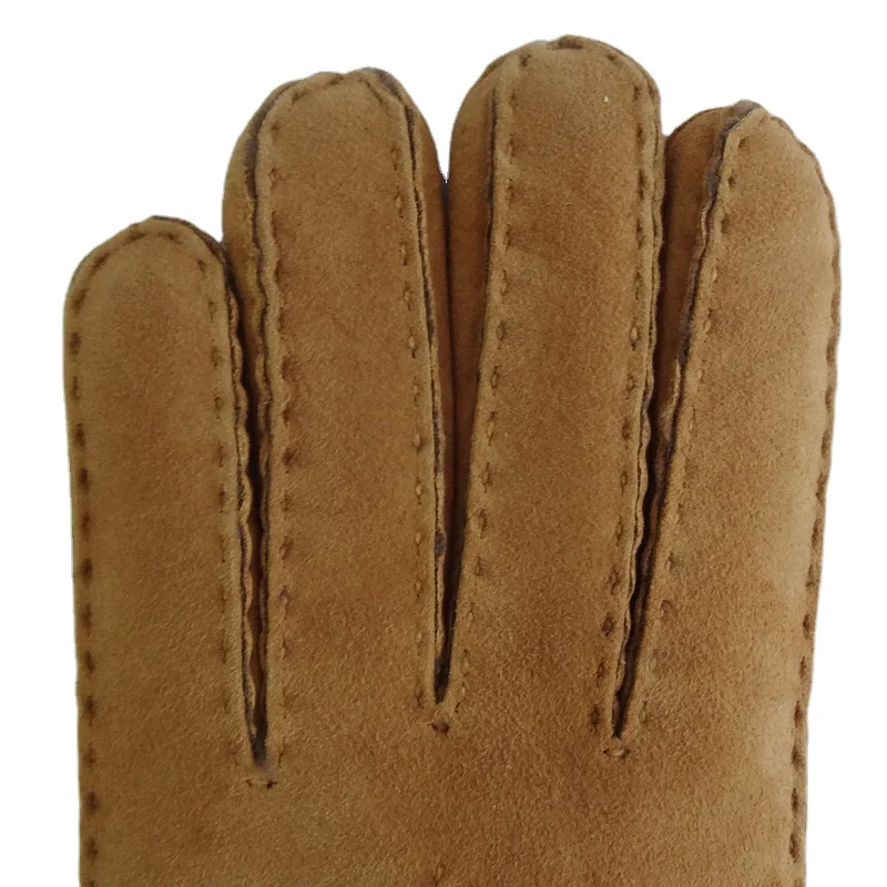 High Quality Australia sheepskin lamb fur gloves winter hand-sewing baby Merino curly hair sheepskin Gloves Women