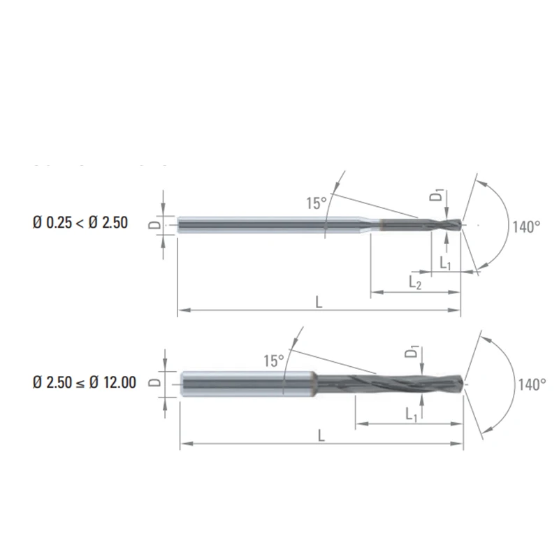High hardness Drills DIXI Coated Drill for Hardened Steels CNC Machining Tools Enhanced Twist Drills
