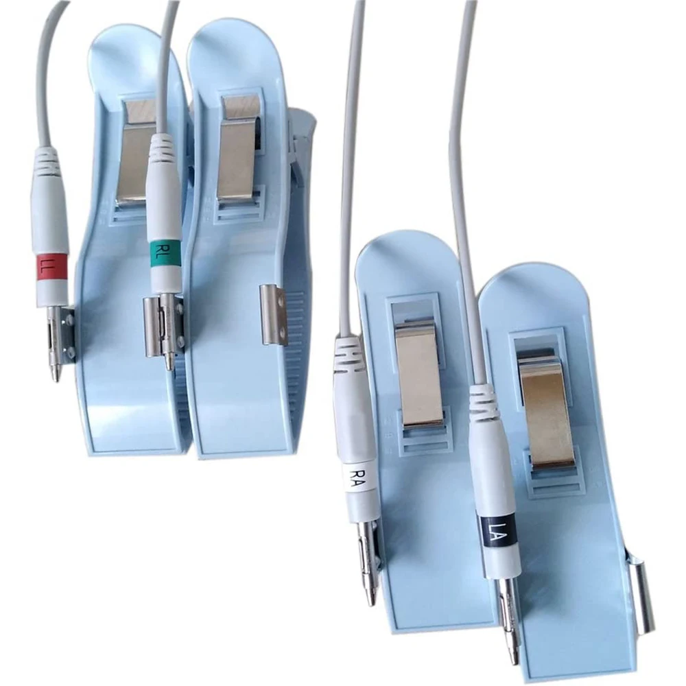 Single Body Clip ECG EKG Nickel-plated Electrode Adult limb Universal for 3.0 Din and 4.0 Banana