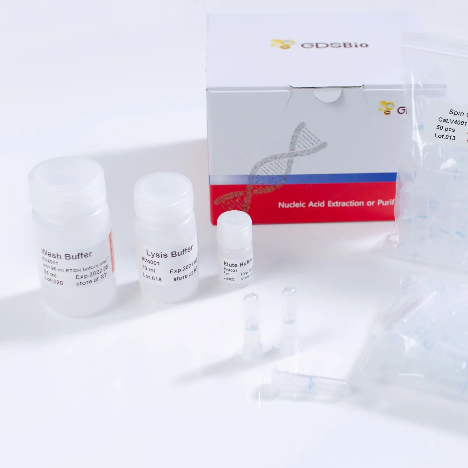 Ватные палочки/слюна вирусная ДНК/комплект для экстракции РНК, V4001, 100 преп