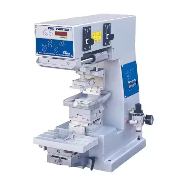 2 Color Semi-Automatic Tampon Pad Printer Plastic Perfume Wine Glass Bottles Cup Cap-Full Electric Gravure Plate Motor Pump Core