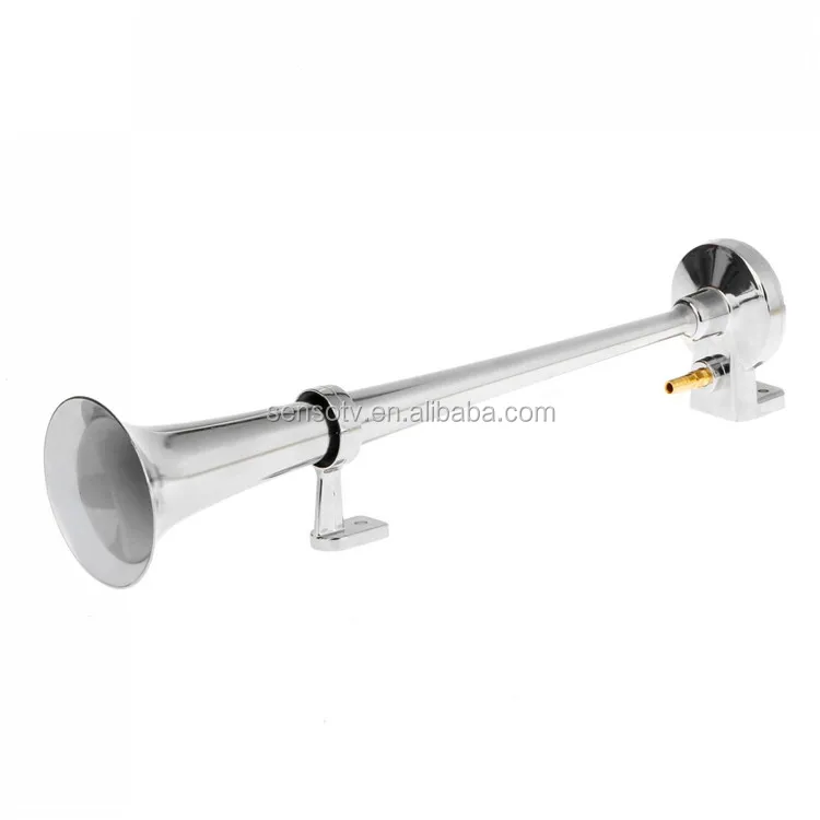 Chrome 150dB Single Trumpet Speaker 12V 24v Electric Air Train Horn Compressor For Car Truck