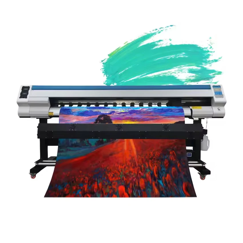 Hot Selling Automatic 1.8m Dual Dx5 Dx7 Xp600 I3200 Head Large Format Inkjet Eco Solvent Printer Provided 220V Flatbed Printer