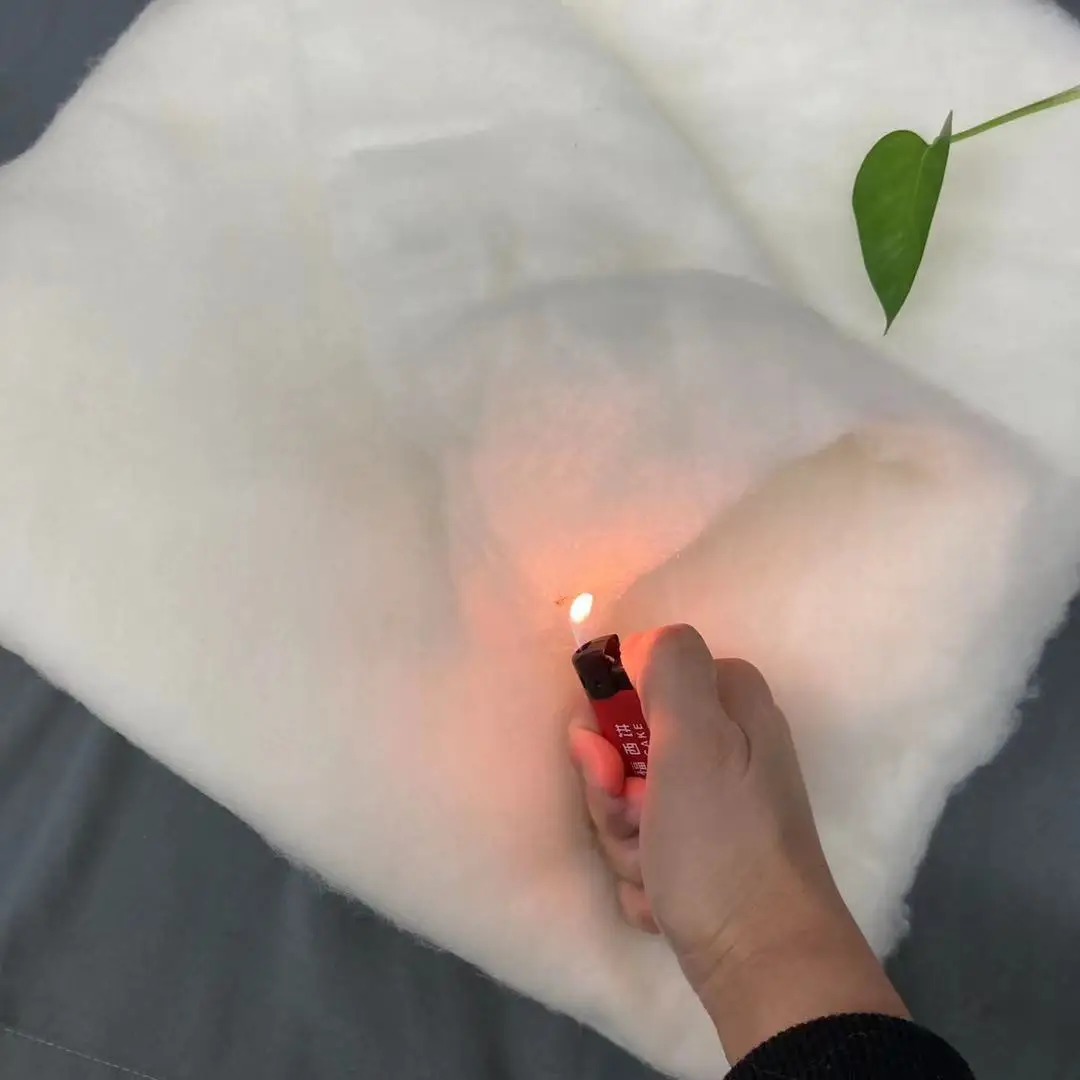 Wholesale viscose fiber material fire retardant wadding