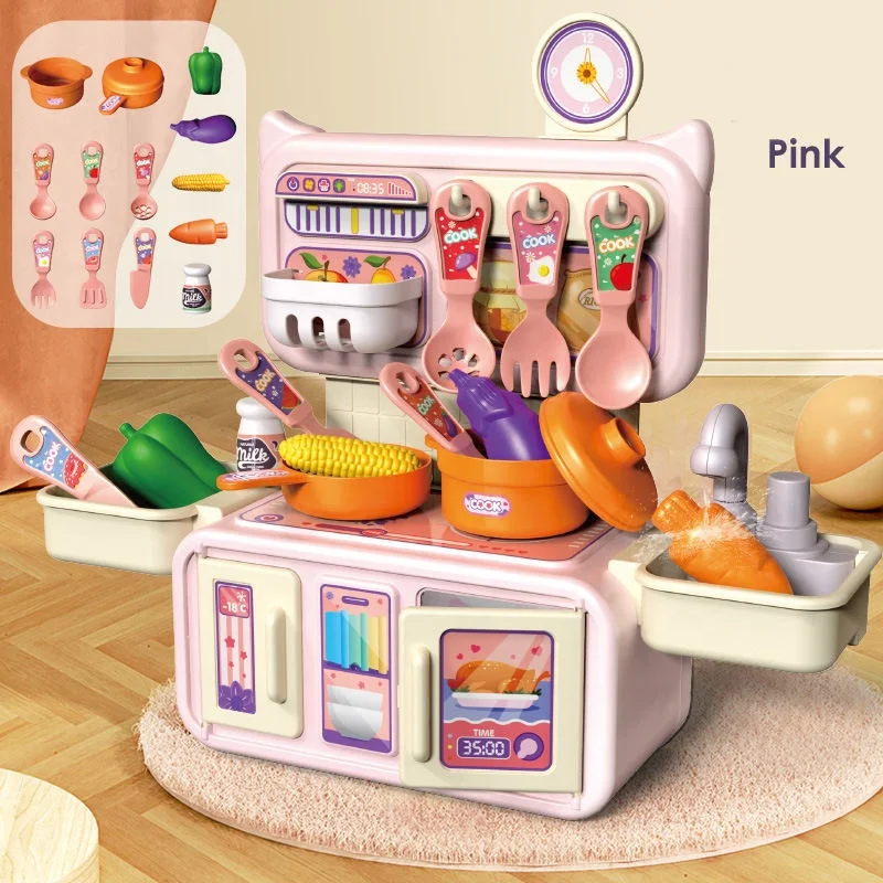 cheapest 13pcs plastic pretend play toy kitchen food children mini kitchen toys set for kids cocinas de juguetes por mayor