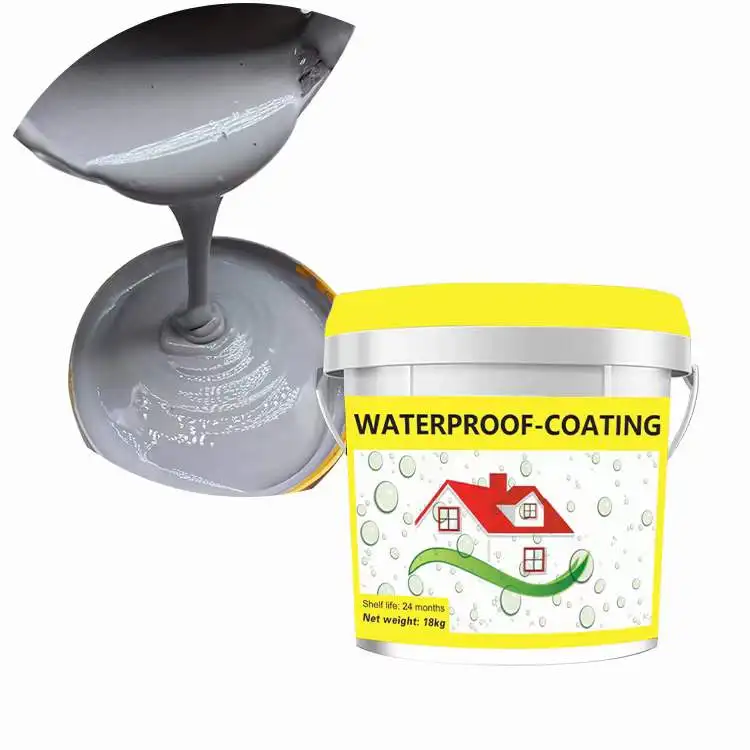 Support customized manufacturers to wholesale liquid transparent waterproof coating for roof waterproofing
