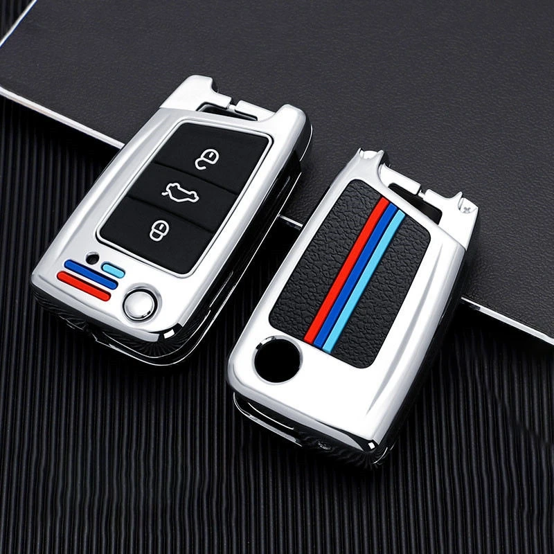Car Key Case Cover For Volkswagen VW Golf 7 gti mk7 Touran Skoda Octavia 3 Superb Karoq Kodiaq Seat Leon mk3 Accessories