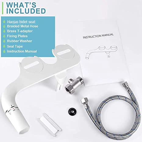 Super slim bidet attached to toilet non mechanical retractable nozzle cold bidet attachment for toilet