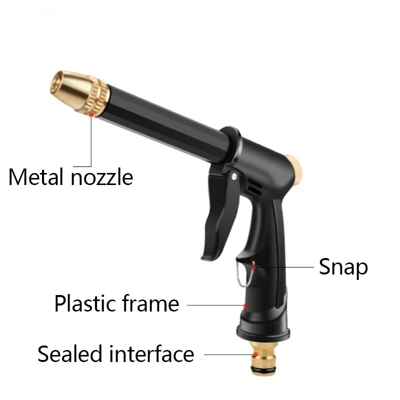 Portable High Pressure Water Gun For Cleaning Car Wash Machine Garden Watering Hose Nozzle Sprinkler Foam Water Gun