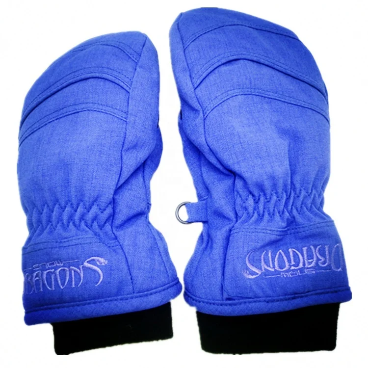 
Best Sell Taslon back Breathable Genis Cowhide Custom insulate C100 Waterproof Winter Leather Ski Mittens Gloves  (1600276757715)