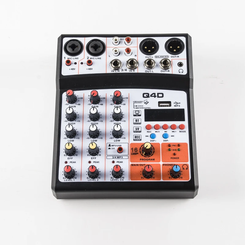 4CH mini professional MINI digital mixer for live house and