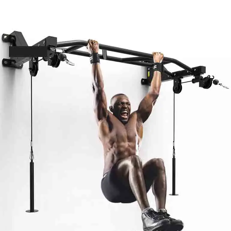Multifunction strength training pulley block single parallel bars wall mounted Pull up bar Home gym fitness equipment