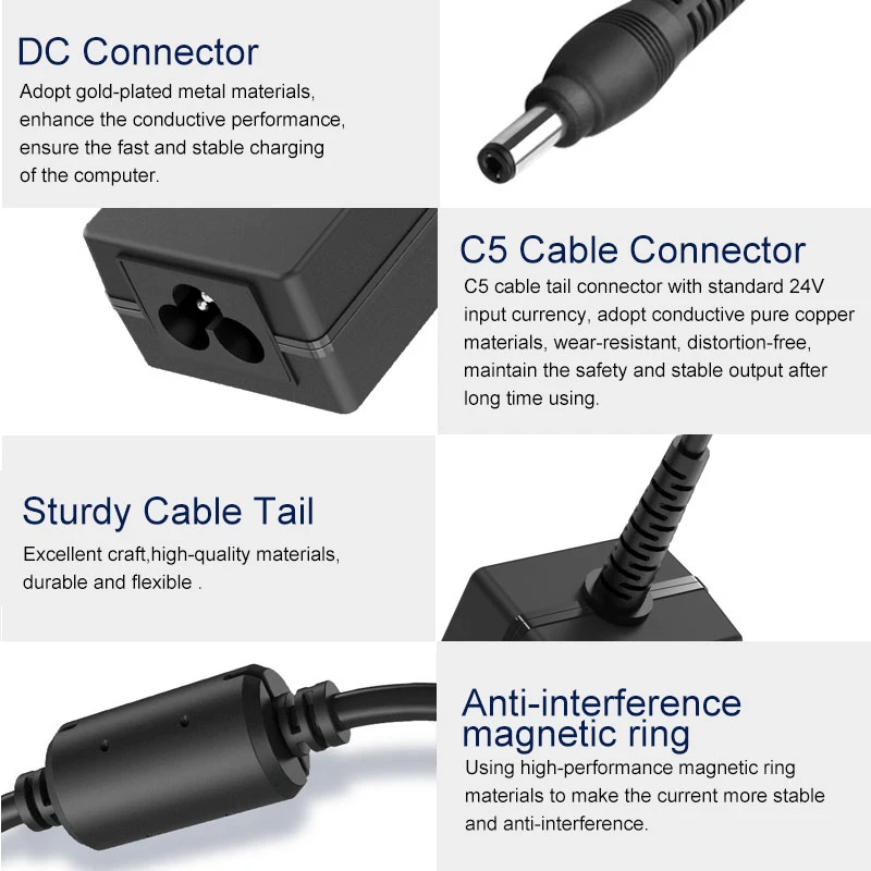 Replacement 45W 15V 3A With 6.3*3.0mm Tip Ac Dc Power Adapter Fit For Toshiba Satellite PA2450U PA3049U Laptop Power Supply