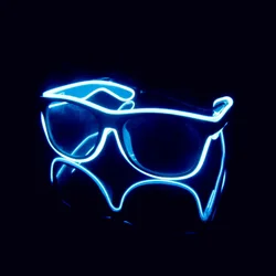 Led Glasses Neon Party Flashing Glasses EL Wire Glowing Gafas Luminous Bril Novelty Gift Glow Sunglasses Bright Light Supplies