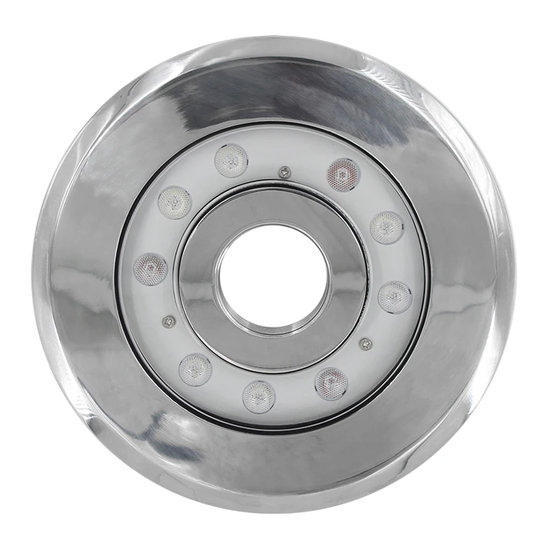 Stainless Steel 316L High Quality 27W DMX RGB ring led fountain light