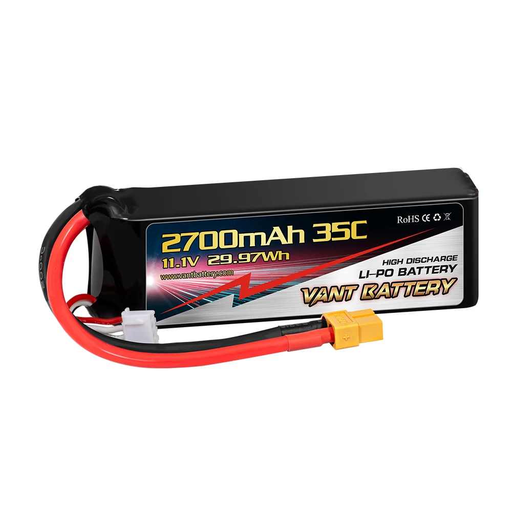Vant battery 3S Lipo Battery 11.1V 2700mAh 35C  with XT60 Connector for uav ,mini drone
