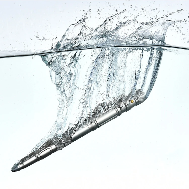 Customized Logo Multi tool Tactical Pen Tungsten Steel  Aluminum Emergency Survival Tactical Pen With Led Light