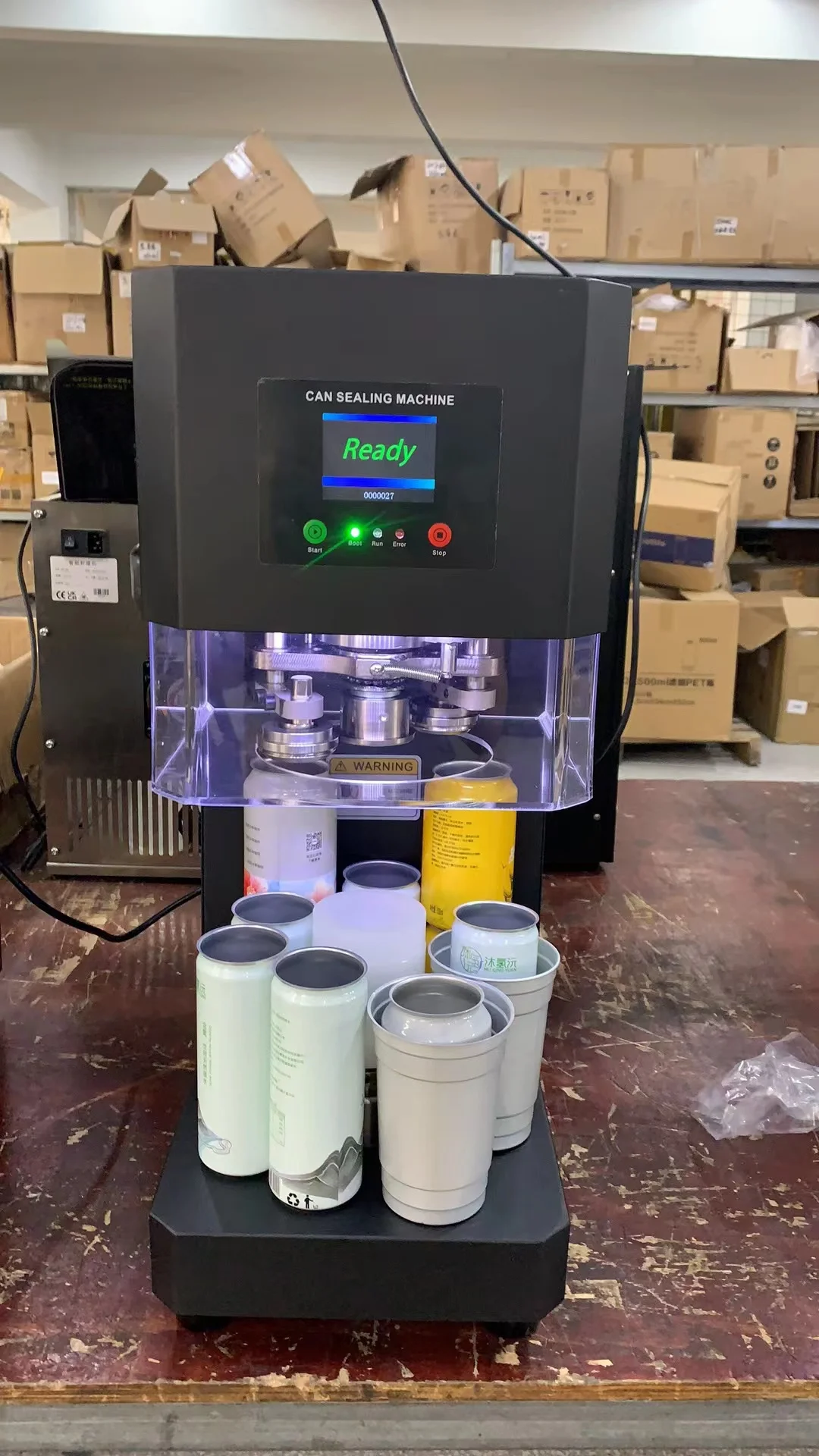 Coffee plastic cup Aluminum cup  non-rotating sealing machine factory wholesale accept custom delivery fast