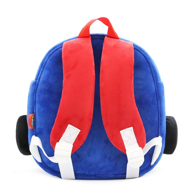 Cartoon Car Plush Backpacks 3d Bus Police Truck Mini Kids School Bag For Kindergarten Girls Boys Plush Backpack