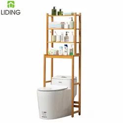3-Tier Bamboo Over The Toilet Shelf Toilet Storage Rack