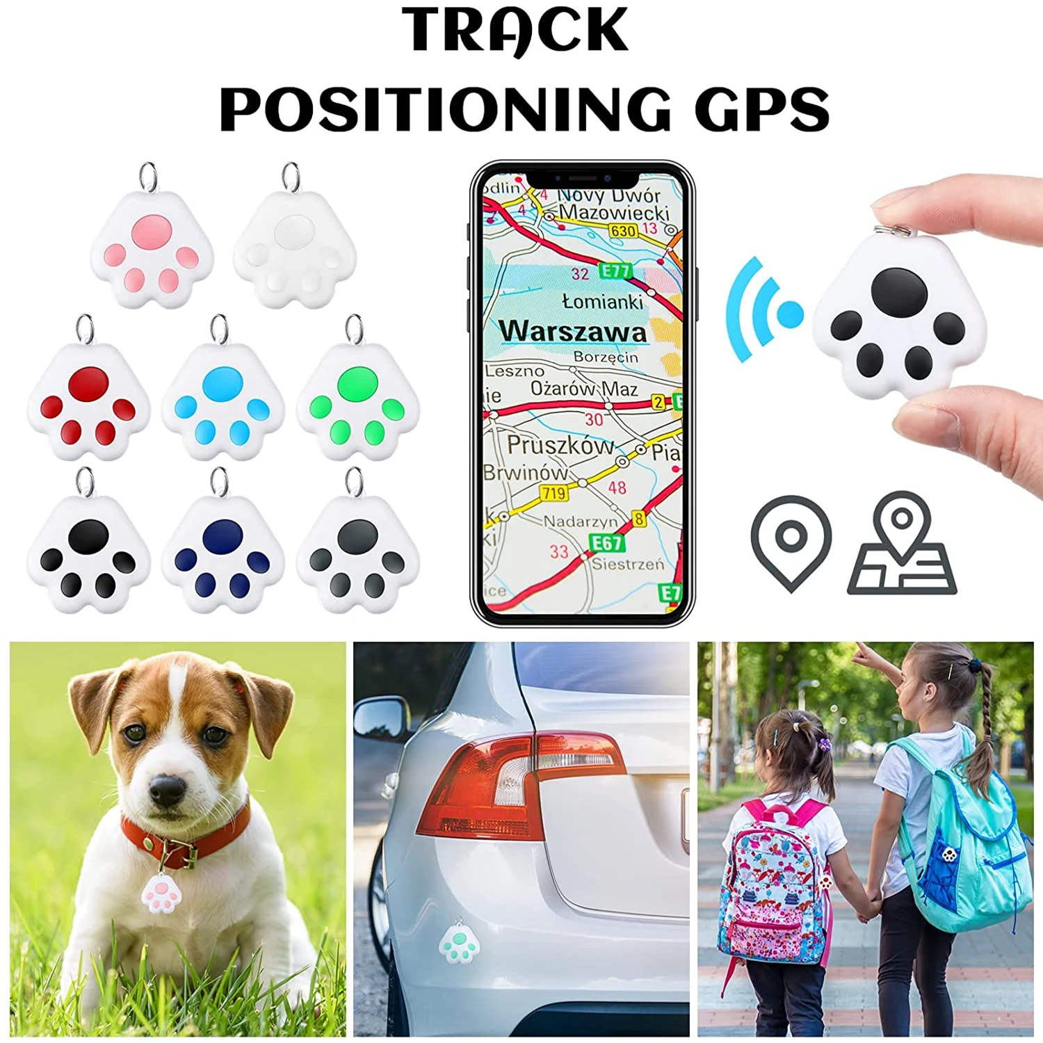 Мини-локатор GPS для кошек и собак водонепроницаемый портативный трекер домашних животных аксессуары