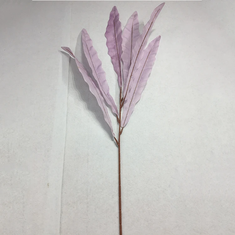 Colorful solid color phoenix nest leaf wedding decoration plants flower autumn replicated artificial leaves