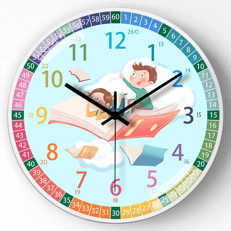 Настенные часы с мультяшным принтом 8 дюймов 20 см